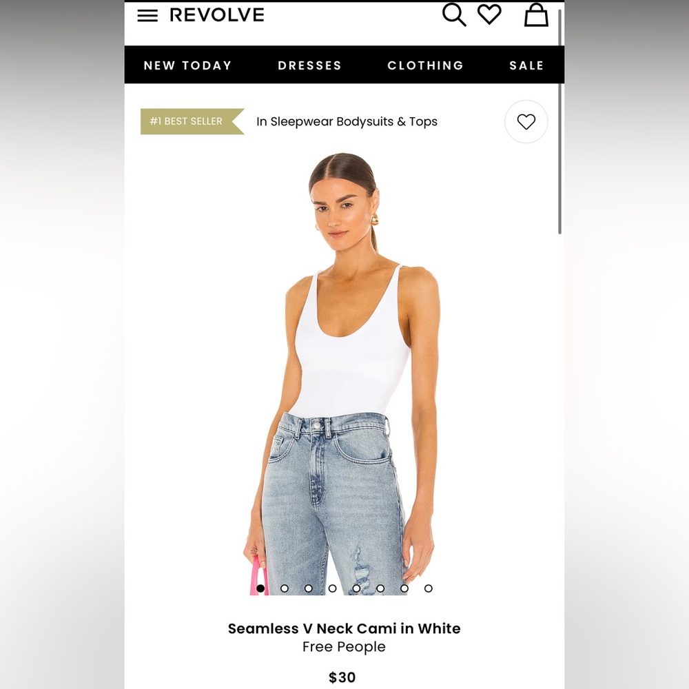 Free People Seamless V Neck Cami